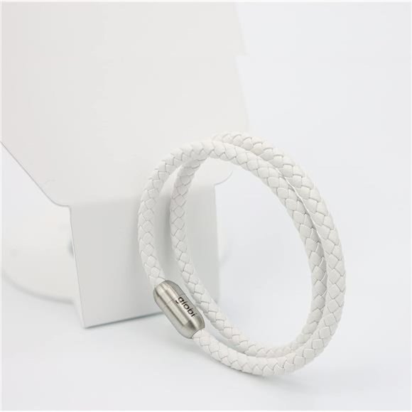 Leather Bracelet For Men | Genuine Wrap Braided Leather Cuff Bangle Bracelet - Picture 2 of 7